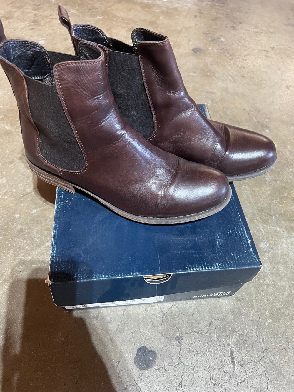 Women's Brown Leather Chelsea Booties - Sleek Ankle Boots